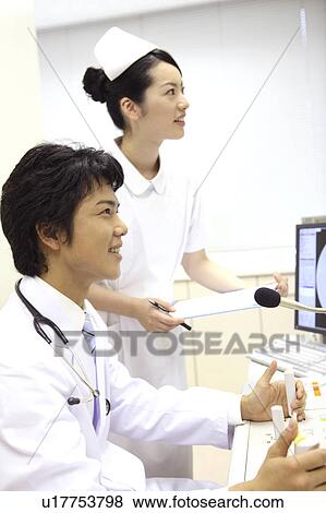Doctor and nurse View Large Photo Image Stock Photo - Doctor and nurse. Fotosearch