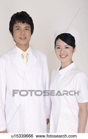 Stock Photograph - Doctor and nurse. Fotosearch