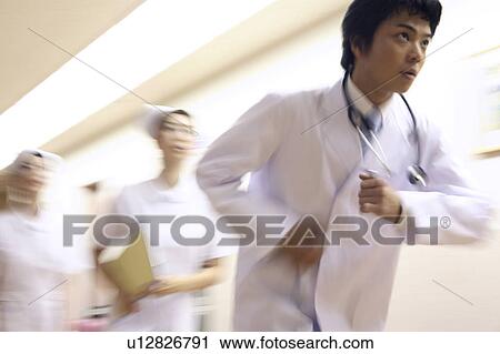 Doctor running View Large Photo Image Stock Image - Doctor running. Fotosearch