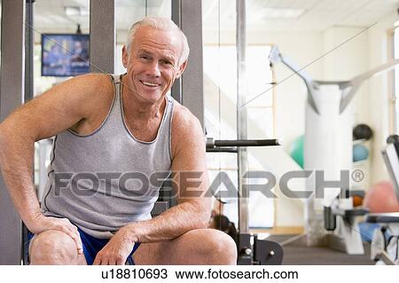 Portrait Of Man At Gym View Large Photo Image Stock Image - Portrait Of Man At Gym. Fotosearch