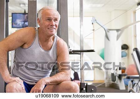 Portrait Of Man At Gym View Large Photo Image Stock Photo - Portrait Of Man At Gym. Fotosearch