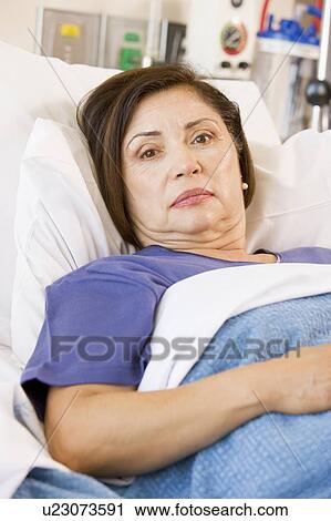 Patient Lying In Hospital Bed View Large Photo Image Stock Image - Patient Lying In Hospital Bed. Fotosearch