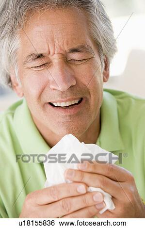 Man Blowing His Nose View Large Photo Image Stock Photograph - Man Blowing His Nose. Fotosearch