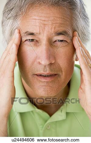 Man With A Headache View Large Photo Image Stock Photograph - Man With A Headache. Fotosearch