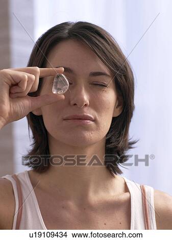 Woman with rock crystal View Large Photo Image Picture - Woman with rock crystal. Fotosearch