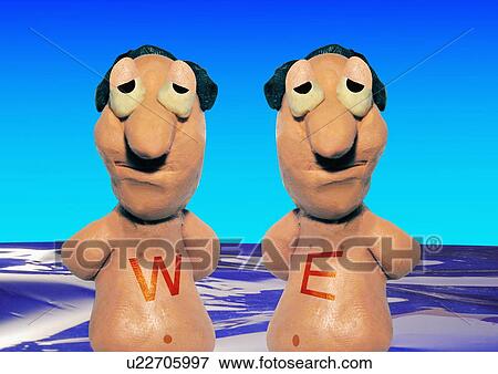 Gemini: twins wearing "w" and "e" spelling "we" View Large Clip Art Graphic Clip Art - Gemini: twins wearing "w" and "e" spelling "we". Fotosearch