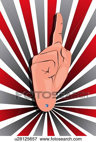 Hand sign "number 1" View Large Clip Art Graphic Clip Art - Hand sign "number 1". Fotosearch