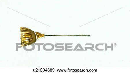 Horizontal straw broom View Large Clip Art Graphic Clip Art - Horizontal straw broom. Fotosearch