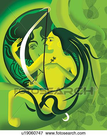 Clip Art - Sagittarius, astrological sign. Fotosearch
