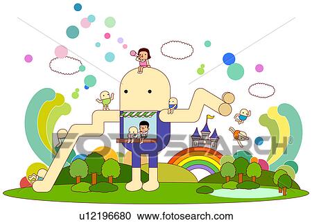 気味が悪い かわいい 男性 クリップアート 切り張り イラスト 絵画 集 U Fotosearch