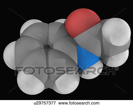 Acetanilide molecule View Large Illustration Stock Illustration - Acetanilide molecule. Fotosearch