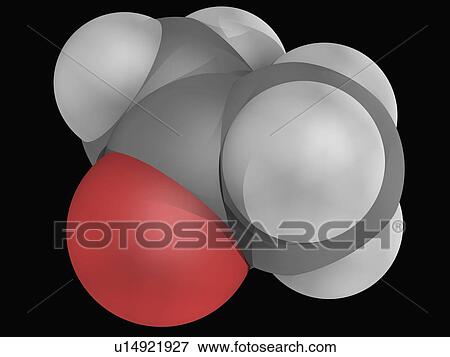 Stock Illustration - Acetone molecule. Fotosearch