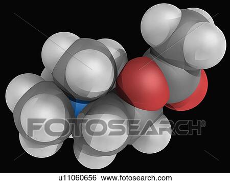 Acetylcholine molecule View Large Illustration Stock Illustration - Acetylcholine molecule. Fotosearch