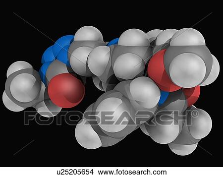 Stock Illustration - Alfentanil drug molecule. Fotosearch