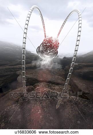 Alien invasion, conceptual artwork View Large Illustration Stock Illustration - Alien invasion, conceptual artwork. Fotosearch