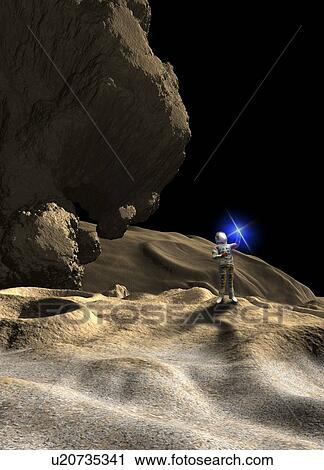 Alien planet exploration, artwork View Large Illustration Clip Art - Alien planet exploration, artwork. Fotosearch