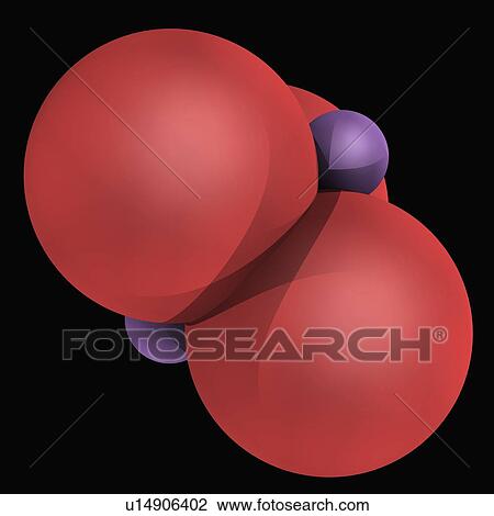 Drawing - Arsenic trioxide molecule. Fotosearch