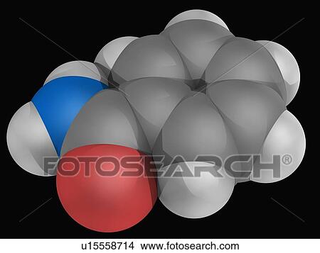 Stock Illustration - Benzamide molecule. Fotosearch