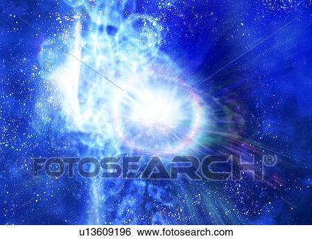 Big bang, conceptual artwork View Large Illustration Stock Illustration - Big bang, conceptual artwork. Fotosearch