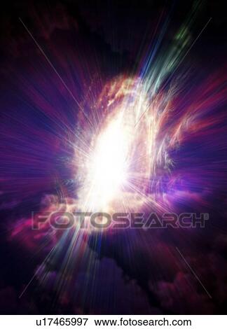 Big bang, conceptual artwork View Large Illustration Stock Illustration - Big bang, conceptual artwork. Fotosearch