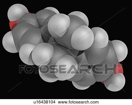 Stock Illustration - Bisphenol A molecule. Fotosearch