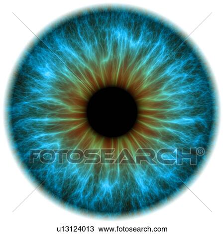 Blue eye, artwork View Large Illustration Drawing - Blue eye, artwork. Fotosearch