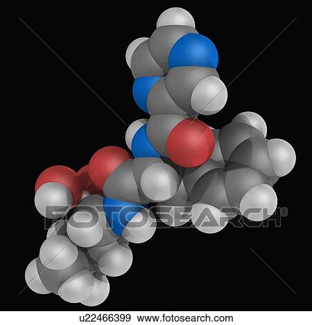 Stock Illustration - Bortezomib drug molecule. Fotosearch