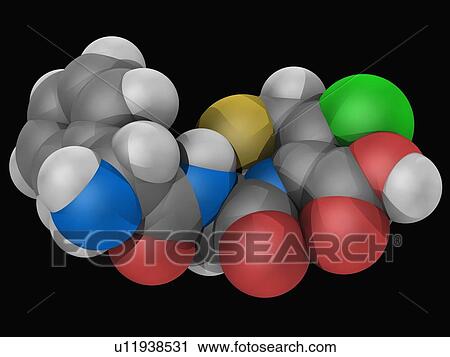 Cefaclor drug molecule View Large Illustration Clip Art - Cefaclor drug molecule. Fotosearch