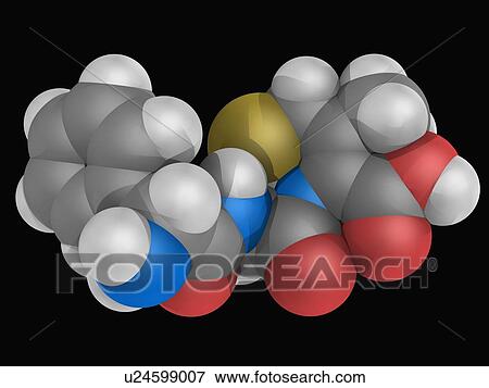 Cephalexin drug molecule View Large Illustration Stock Illustration - Cephalexin drug molecule. Fotosearch