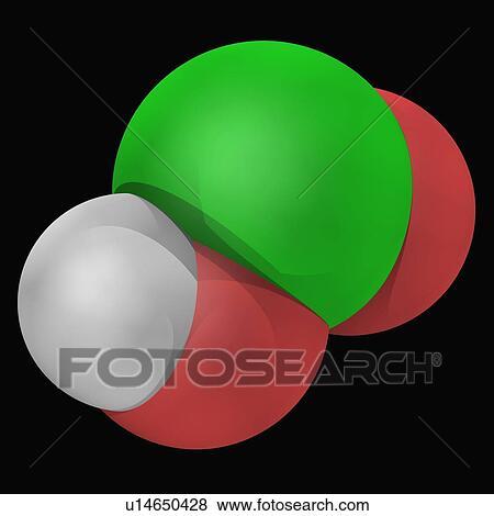 Chlorous acid molecule View Large Illustration Stock Illustration - Chlorous acid molecule. Fotosearch