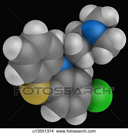 Chlorpromazine drug molecule View Large Illustration Stock Illustration - Chlorpromazine drug molecule. Fotosearch