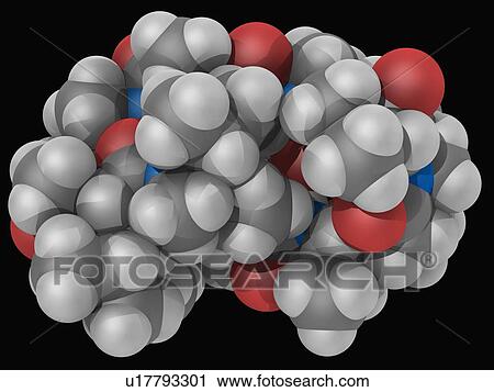 Ciclosporin drug molecule View Large Illustration Clip Art - Ciclosporin drug molecule. Fotosearch