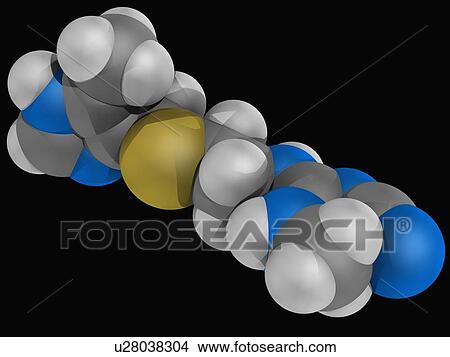 Cimetidine drug molecule View Large Illustration Stock Illustration - Cimetidine drug molecule. Fotosearch