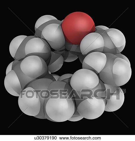 Clipart - Civetone molecule. Fotosearch