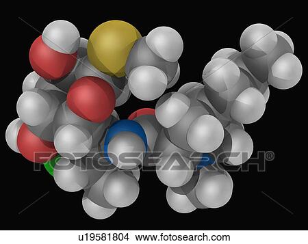 Clindamycin drug molecule View Large Illustration Stock Illustration - Clindamycin drug molecule. Fotosearch