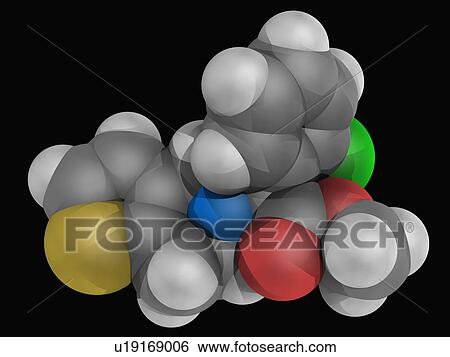 Clopidogrel drug molecule View Large Illustration Stock Illustration - Clopidogrel drug molecule. Fotosearch