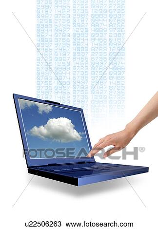 Cloud computing, conceptual artwork View Large Illustration Drawing - Cloud computing, conceptual artwork. Fotosearch