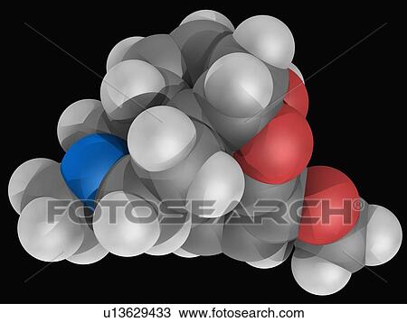 Codeine drug molecule View Large Illustration Drawing - Codeine drug molecule. Fotosearch