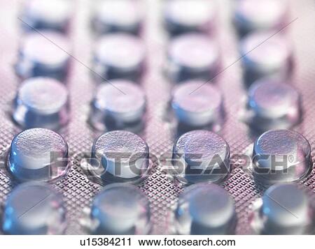 Clip Art - Contraceptive pills. Fotosearch