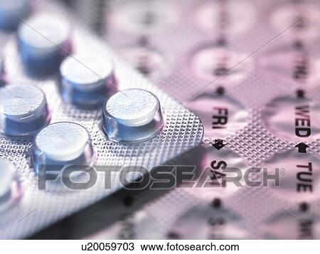 Contraceptive pills View Large Illustration Drawing - Contraceptive pills. Fotosearch