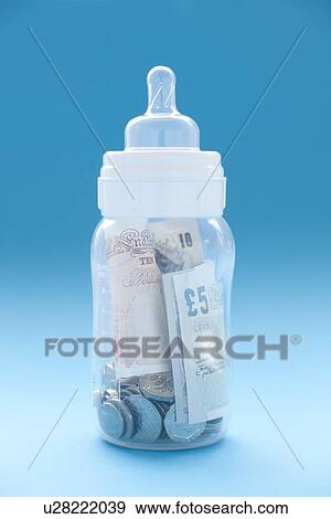 Stock Illustration - Cost of raising a child, conceptual image. Fotosearch
