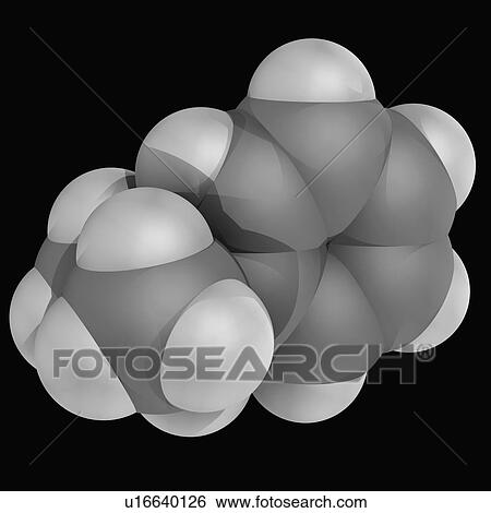 Stock Illustration - Cumene molecule. Fotosearch