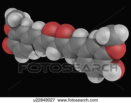 Stock Illustration - Curcumin molecule. Fotosearch
