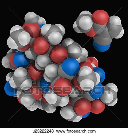 Stock Illustration - Cyanoacrylate molecule. Fotosearch