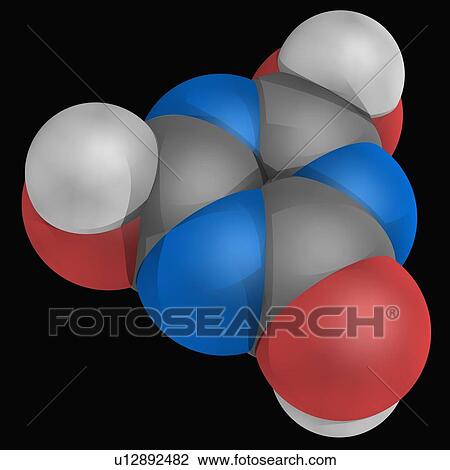 Cyanuric acid molecule View Large Illustration Drawing - Cyanuric acid molecule. Fotosearch