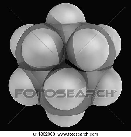 Stock Illustration - Cyclohexane molecule. Fotosearch