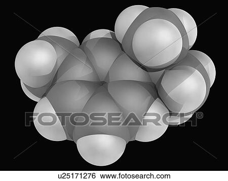 Stock Illustration - Cymene molecule. Fotosearch