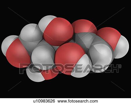 Stock Illustration - D-Fructose molecule. Fotosearch