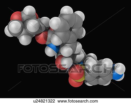 Darunavir drug molecule View Large Illustration Drawing - Darunavir drug molecule. Fotosearch