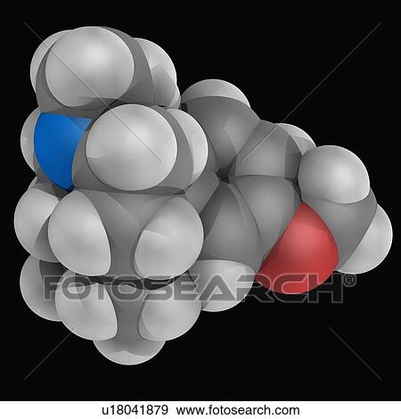 Dextromethorphan drug molecule View Large Illustration Stock Illustration - Dextromethorphan drug molecule. Fotosearch